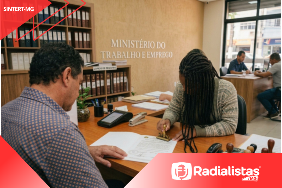 COMUNICADO URGENTE! Radialistas da Capital – Termo Aditivo a Convenção Coletiva – VIGÊNCIA: 01/04/2026 a 31/03/2027 – homologado pelo Ministério do Trabalho e Emprego de MG – Protocolo – MR053320/2026